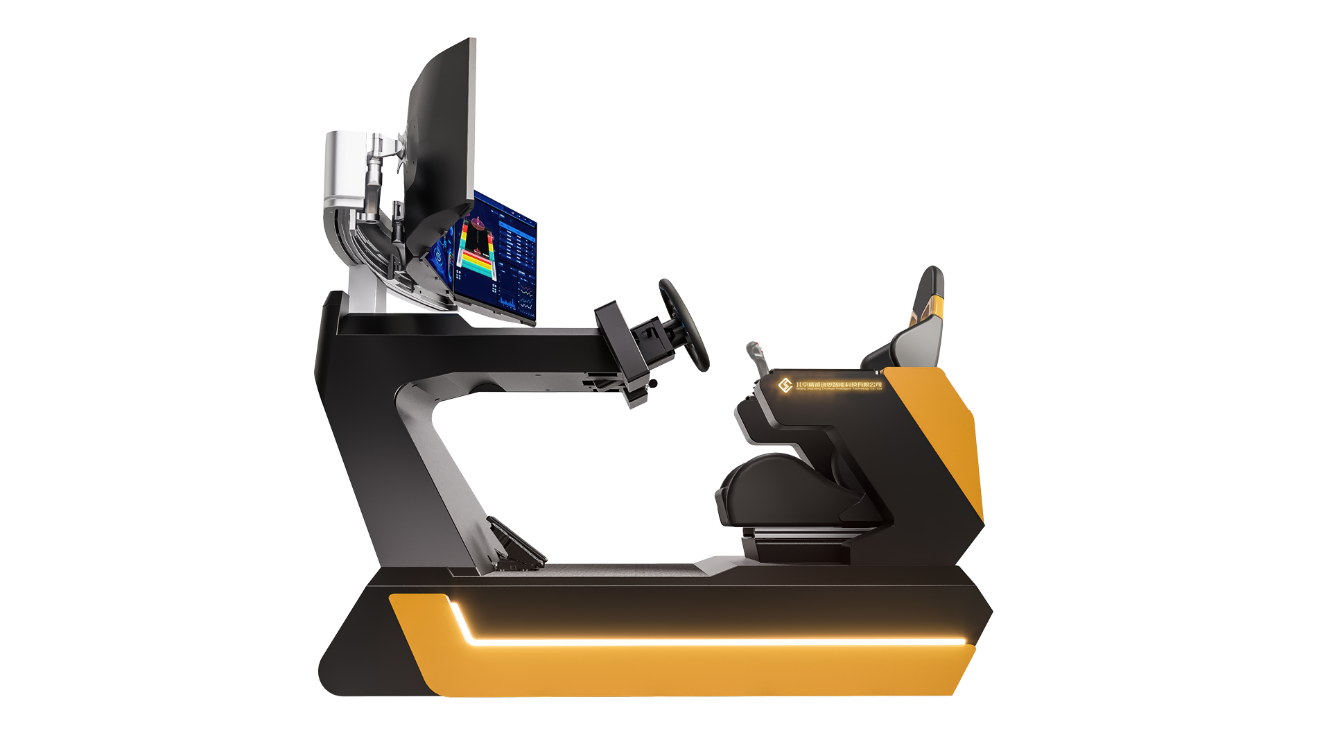 拥有包裹式座椅，保障使用时的舒适性与稳定性，增强沉浸感，设计融合了科技感与功能性。